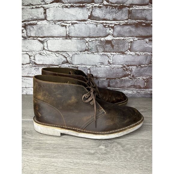 Clarks Bushacre Brown Leather Desert Chukka Boots Men Sz 11.5M US/45EU main image 15